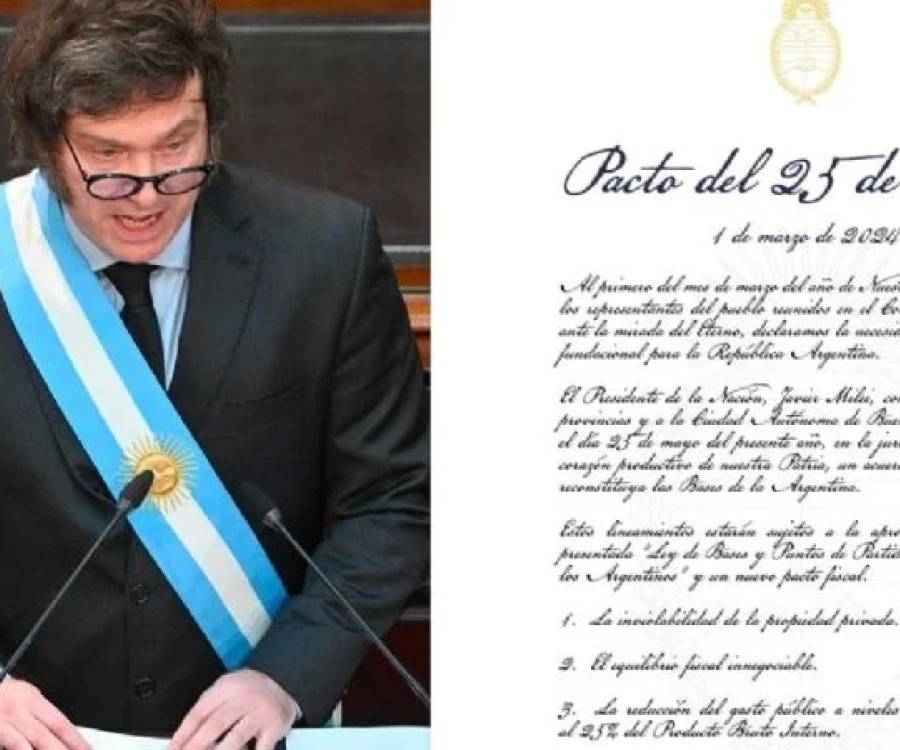 Tras la aprobación de la Ley de Bases, el Gobierno intentará reflotar el Pacto de Mayo