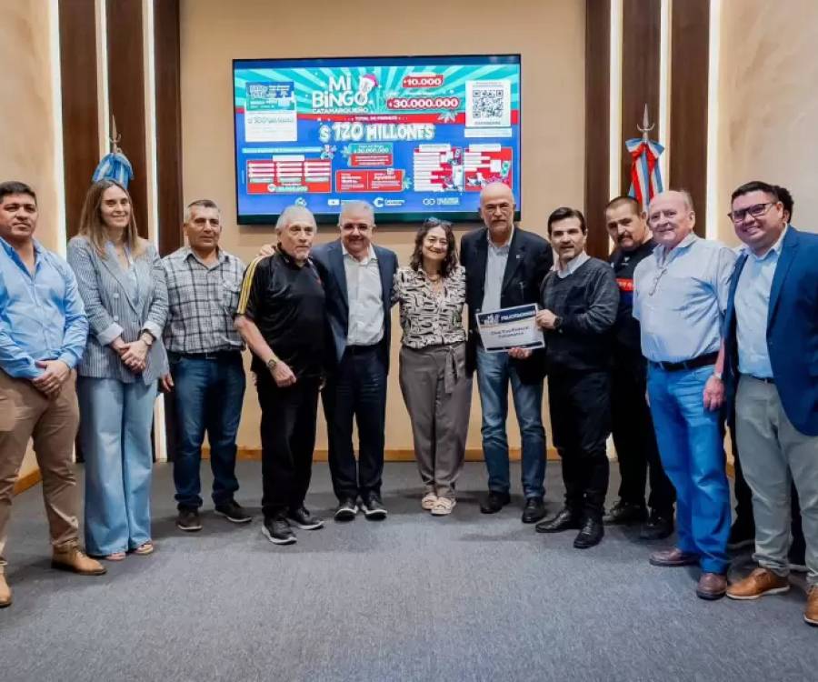 Mi Bingo Catamarqueño destinó $70 millones a instituciones sin fines de lucro