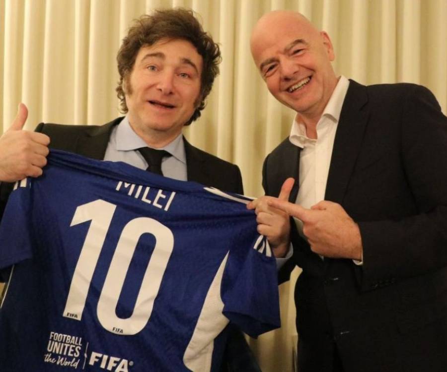 Tras el fuerte apoyo por las SAD, Milei se reunió con Infantino, presidente de la FIFA