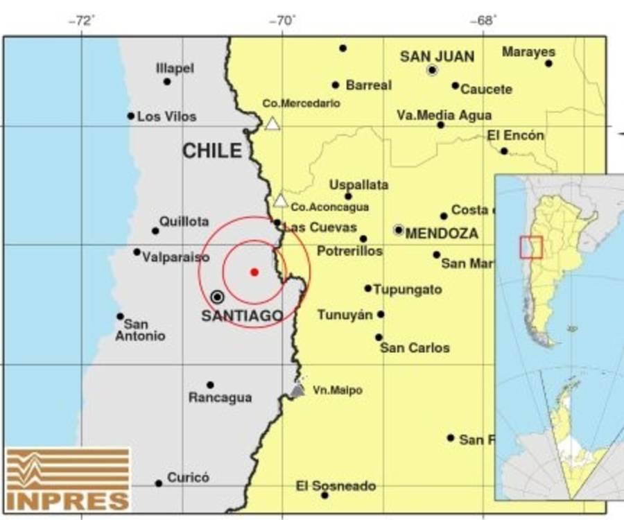 Fuerte sismo de 6.0 en Chile se sintió en cuatro provincias argentinas