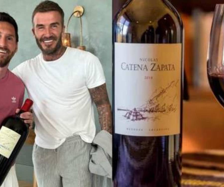 David Beckham le regaló a Lionel Messi un botellón de vino de una marca exclusiva: cuál es el precio