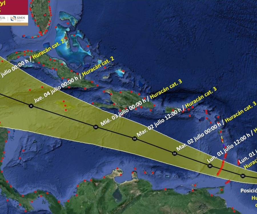 Huracán Beryl ya es alerta amarilla: ¿qué significan todos los colores?