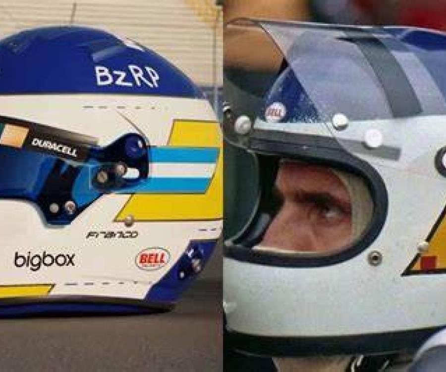 Así será el casco de Franco Colapinto en México y Brasil: el homenaje a Reutemann