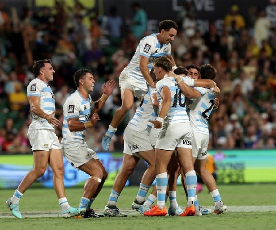 Los Pumas 7s vapulearon a Australia y se quedaron con el Seven de Perth