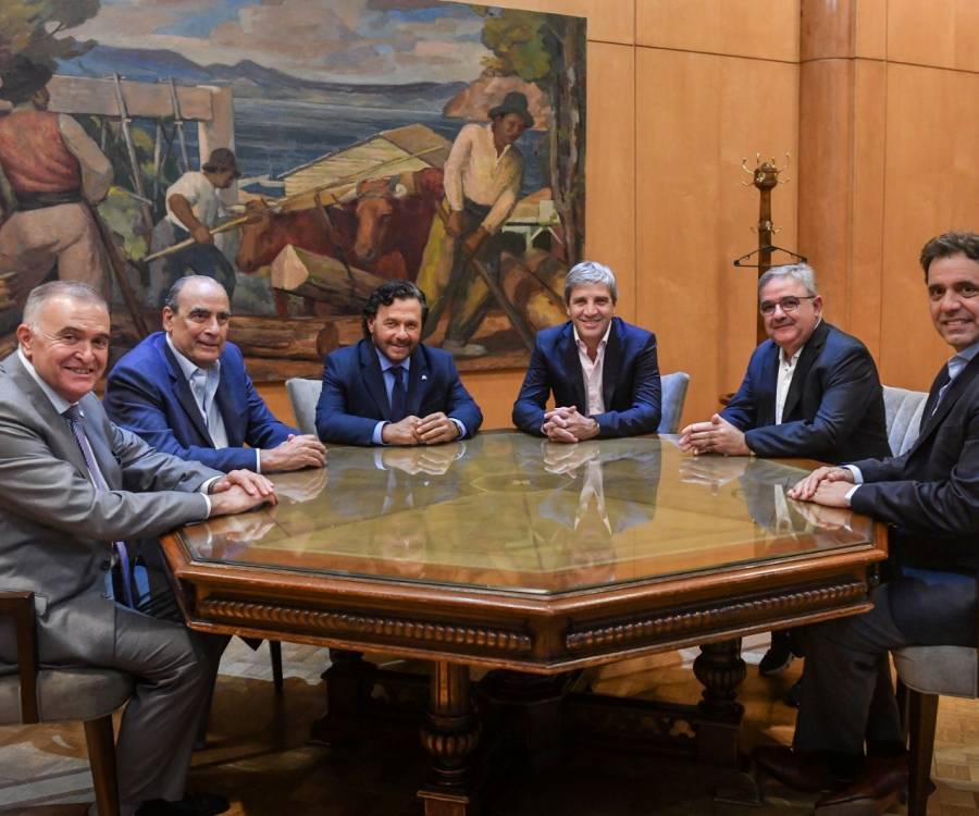 Jalil se reunió con Caputo y Francos por la reactivación de obras para la provincia