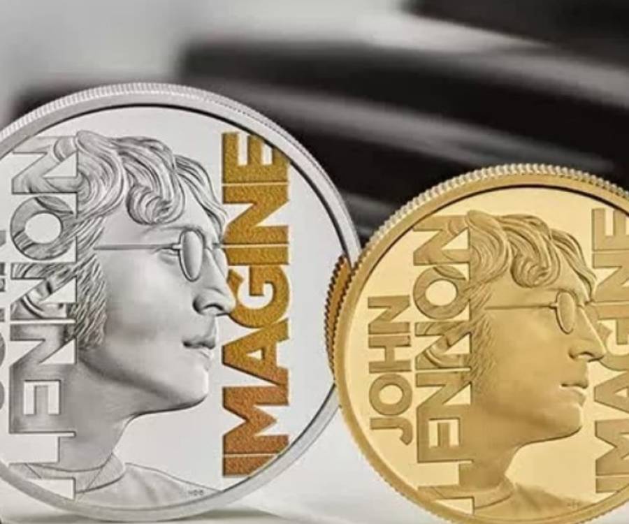 Se emitió una moneda para conmemorar el año en que John Lennon cumpliría 85 años