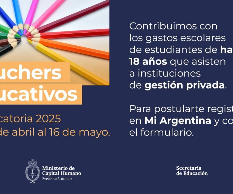 “Vouchers” educativos: el Gobierno relanza la ayuda para pagar las cuotas de escuelas privadas