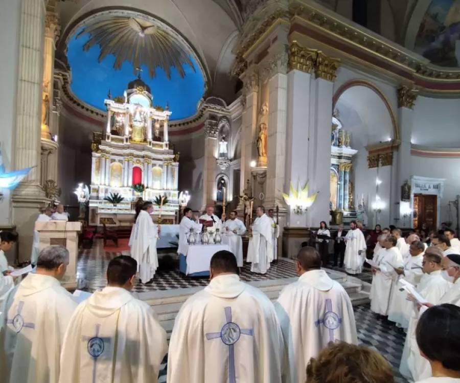 Año Jubilar: celebraron la solemne Misa Crismal en la Catedral