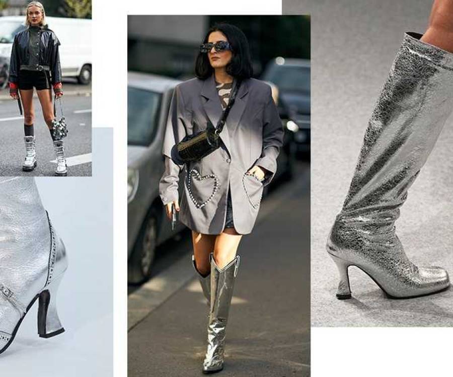 Botas plata: el ítem del momento