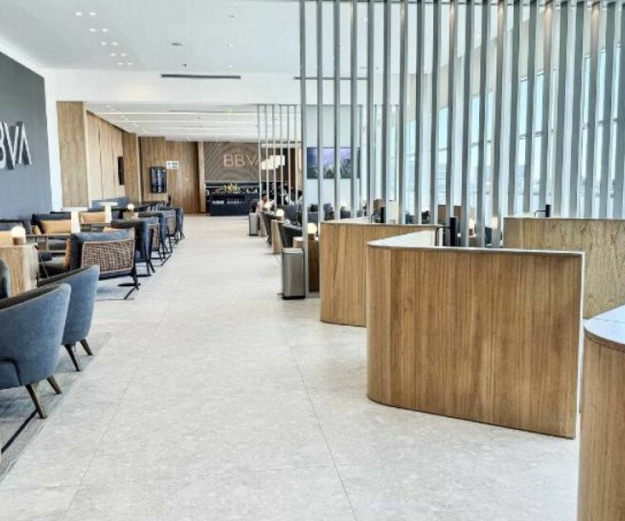 BBVA inaugura nueva sala VIP en el aeropuerto de Ezeiza (será una de las más grandes, y la única con vista a la pista)