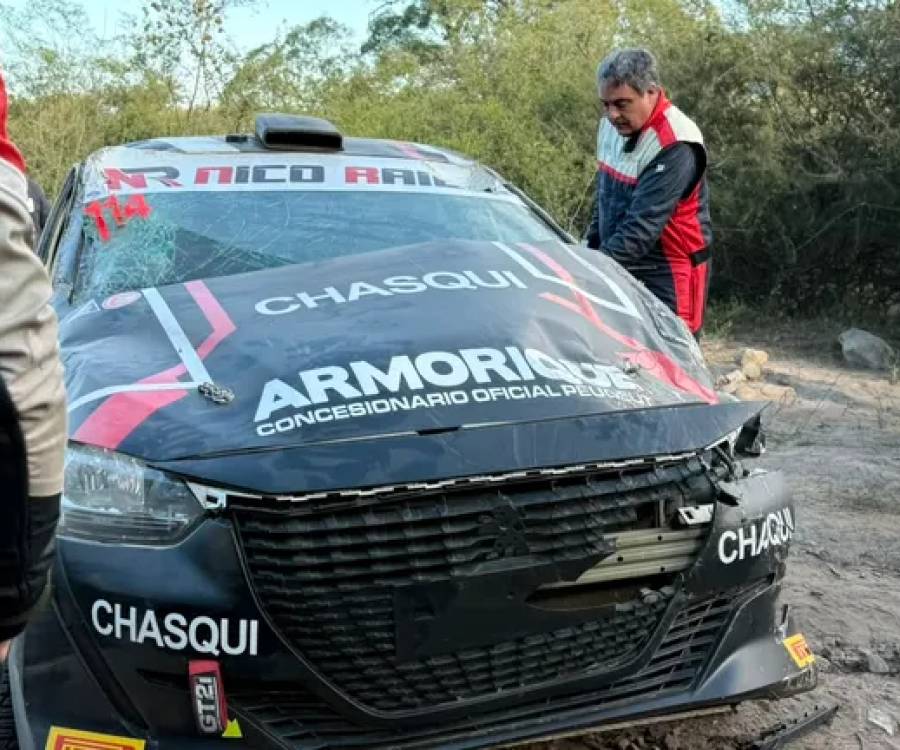 Accidente con espectadores durante el Rally del Poncho