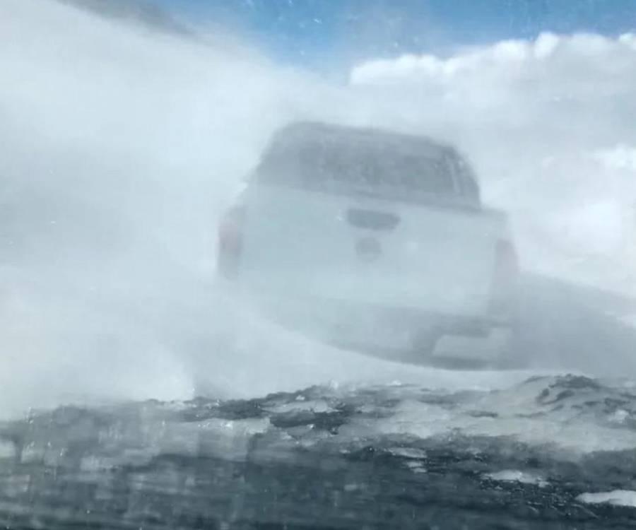 Precaución en la Ruta 60: fuertes vientos y sectores con viento blanco
