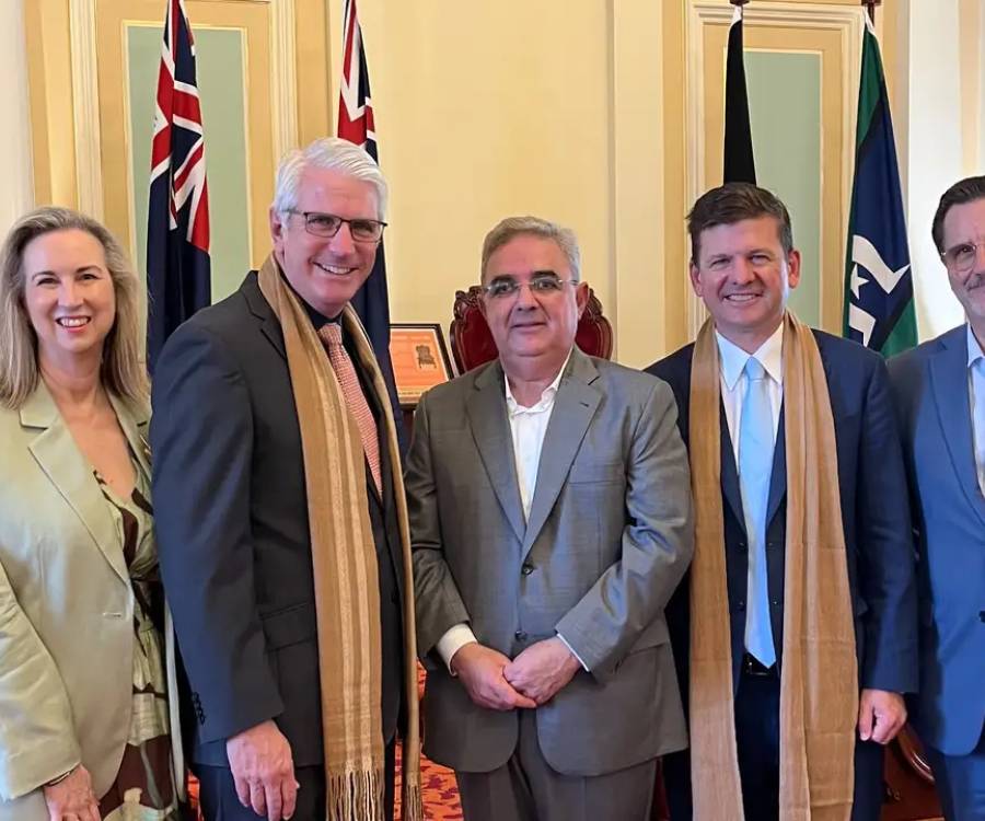 Australia: el gobernador Raúl Jalil desarrolla agenda de trabajo para fortalecer relaciones bilaterales y nuevas inversiones