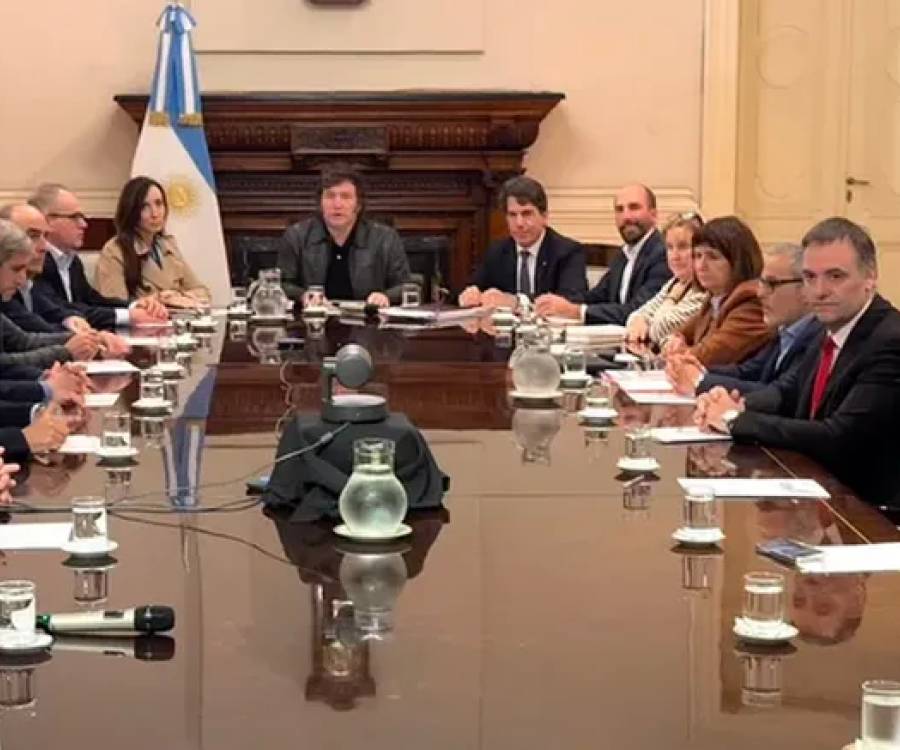 Milei reúne a su Gabinete con las miras puestas en la Ley Bases